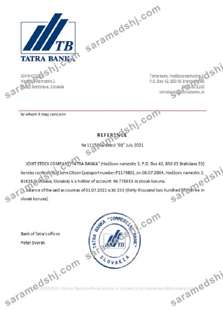 Slovakia_Tatra Bank_reference